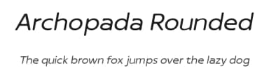Archopada Rounded by Wildan Type — Sans Serif Font — thumbnail 1