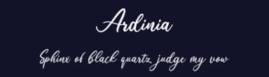 Ardinia by Makashi — Script Handwritten Font — thumbnail 2