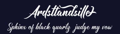 Ardsttandsille by Ahmad Rofingi — Script Handwritten Font — thumbnail 2