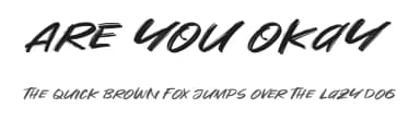 Are You Okay by Khurasan — Script Handwritten Font — thumbnail 1