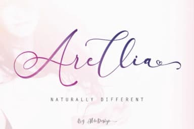 Arellia Font by aldedesign — Script Handwritten Font — thumbnail 1