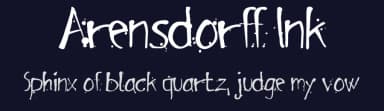 Arensdorff Ink by Lene Arensdorff — Script Handwritten Font — thumbnail 2