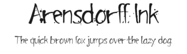 Arensdorff Ink by Lene Arensdorff — Script Handwritten Font — thumbnail 1