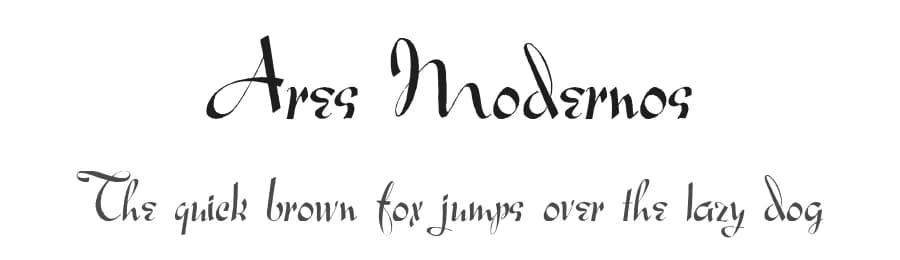Ares Modernos by Intellecta Design — Script Handwritten Font