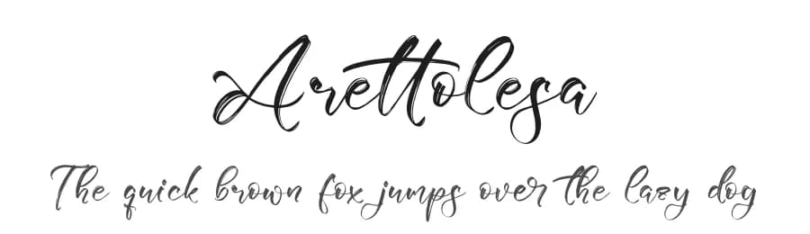 Arettolesa by Letterena Studios — Script Handwritten Font