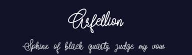 Arfellion by Riyadh Rahman — Script Handwritten Font — thumbnail 2