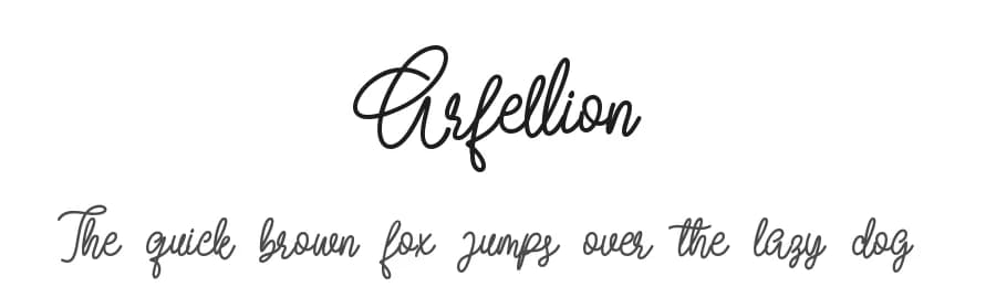Arfellion by Riyadh Rahman — Script Handwritten Font