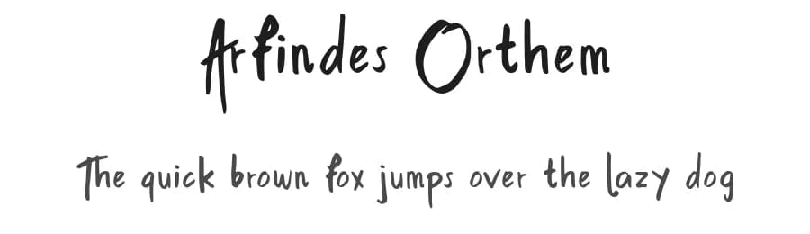 Arfindes Orthem by madeDeduk — Script Handwritten Font