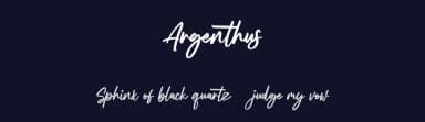 Argenthus by Maulana Creative — Script Handwritten Font — thumbnail 2