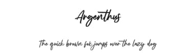 Argenthus by Maulana Creative — Script Handwritten Font — thumbnail 1