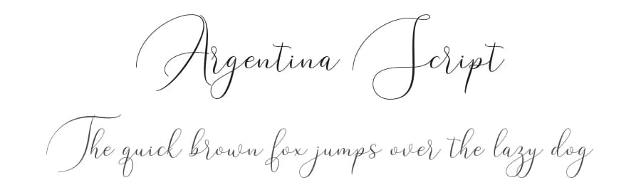 Argentina Script by Mega Type — Script Handwritten Font