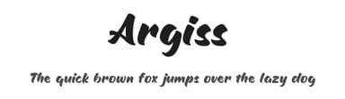Argiss by Hanzel Space — Script Handwritten Font — thumbnail 1