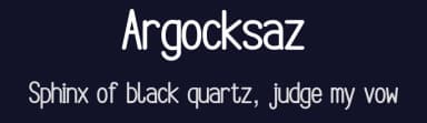 Argocksaz by Vlad Viperov — Sans Serif Font — thumbnail 2