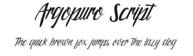 Argopuro Script by Fontruly — Script Handwritten Font — thumbnail 1