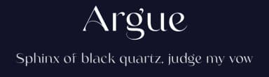 Argue by Saridezra — Serif Font — thumbnail 2
