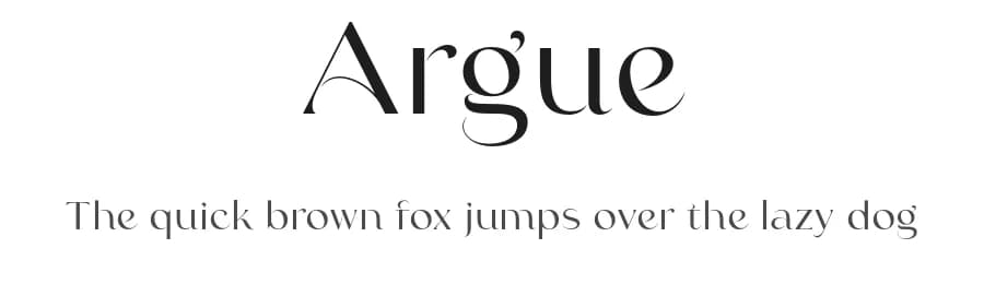 Argue by Saridezra — Serif Font