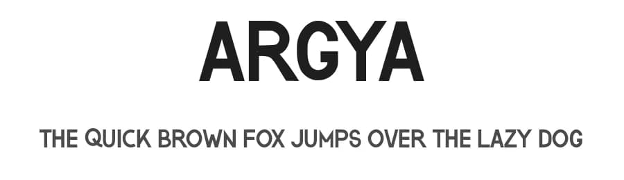 Argya by nendi emelia — Sans Serif Font — preview 1