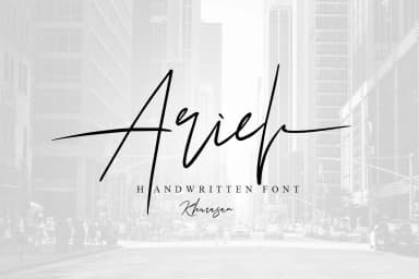 Arial Font by Khurasan — Script Handwritten Font — thumbnail 1