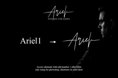 Arial Font by Khurasan — Script Handwritten Font — thumbnail 7