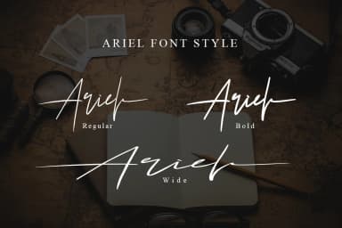 Arial Font by Khurasan — Script Handwritten Font — thumbnail 8
