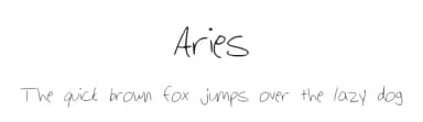 Aries by Izzi A — Script Handwritten Font — thumbnail 1