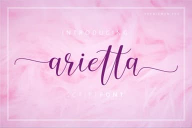 Arietta Font by Letteratom — Script Handwritten Font — thumbnail 1