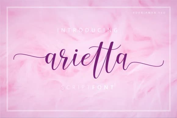 Arietta Font by Letteratom — Script Handwritten Font