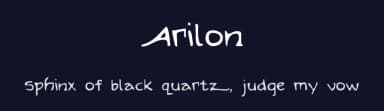 Arilon by Iconian Fonts — Script Handwritten Font — thumbnail 2