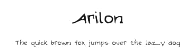 Arilon by Iconian Fonts — Script Handwritten Font — thumbnail 1