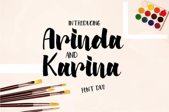 Arinda & Karina Duo Font by Astageni — Script Handwritten Font