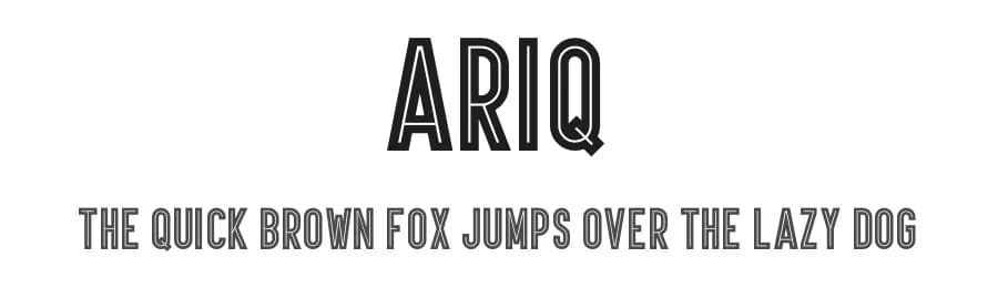 Ariq by Marsnev — Sans Serif Font