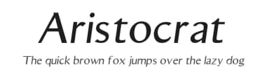 Aristocrat by men_bahaffey — Sans Serif Font — thumbnail 1