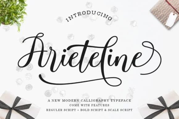 Ariteline Script Font by Zane Studio — Script Handwritten Font