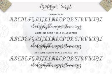 Ariteline Script Font by Zane Studio — Script Handwritten Font — thumbnail 8