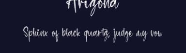 Arizona by Al Ghul — Script Handwritten Font — thumbnail 2