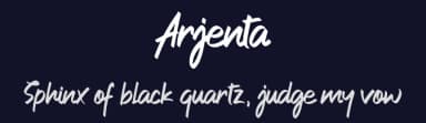 Arjenta by Surya Creatype — Script Handwritten Font — thumbnail 2