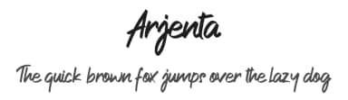 Arjenta by Surya Creatype — Script Handwritten Font — thumbnail 1