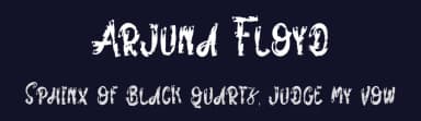 Arjuna Floyd by Muhammad Iqbal Faizin — Script Handwritten Font — thumbnail 2