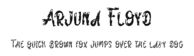 Arjuna Floyd by Muhammad Iqbal Faizin — Script Handwritten Font — thumbnail 1