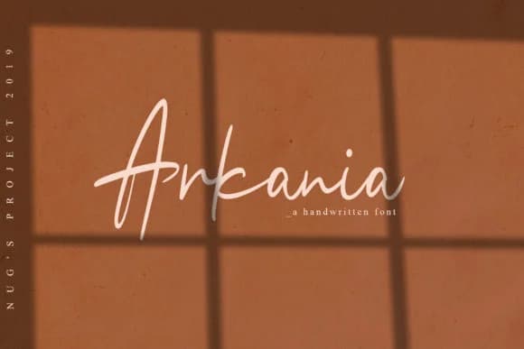 Arkania Font by Andrie Nugrie — Script Handwritten Font