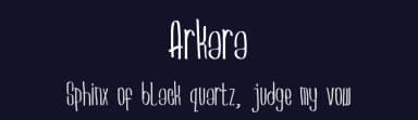 Arkara by Arkara — Script Handwritten Font — thumbnail 2
