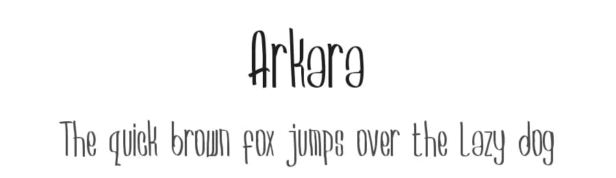 Arkara by Arkara — Script Handwritten Font