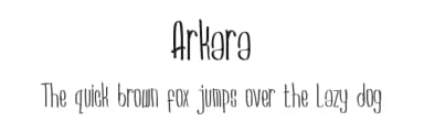 Arkara by Arkara — Script Handwritten Font — thumbnail 1