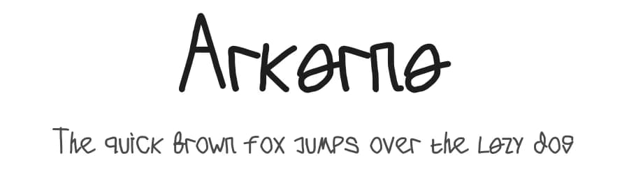 Arkarna by Cuncun Suryadi — Script Handwritten Font