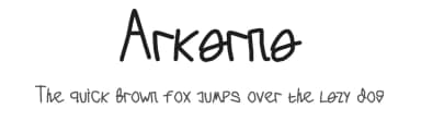 Arkarna by Cuncun Suryadi — Script Handwritten Font — thumbnail 1