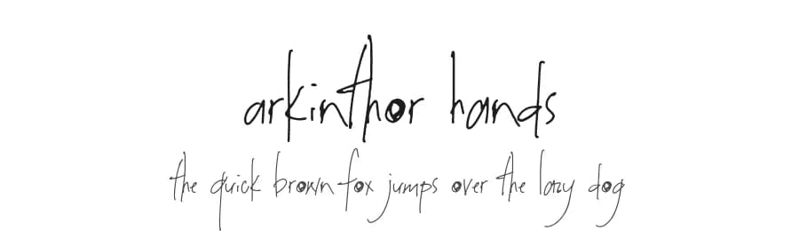Arkinthor Hands by The Branded Quotes — Script Handwritten Font