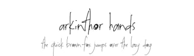 Arkinthor Hands by The Branded Quotes — Script Handwritten Font — thumbnail 1