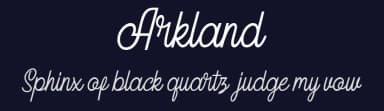 Arkland by Typetemp Studio — Script Handwritten Font — thumbnail 2