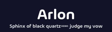 Arlon by Marc Lohner — Sans Serif Font — thumbnail 2