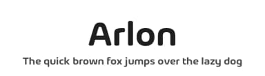 Arlon by Marc Lohner — Sans Serif Font — thumbnail 1